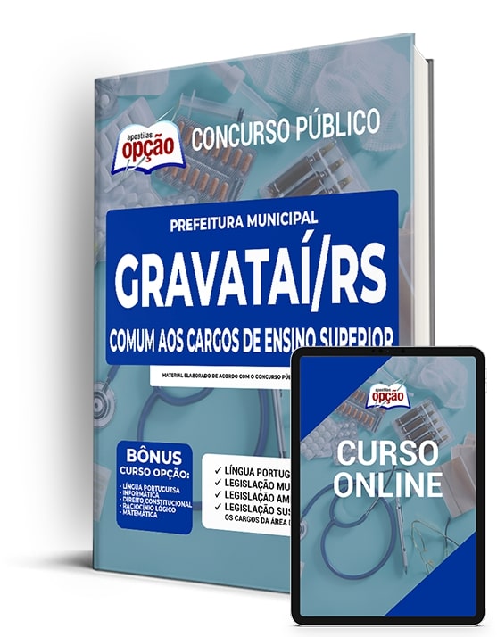 Apostila Prefeitura de Gravataí - RS 2022 - Comum Superior