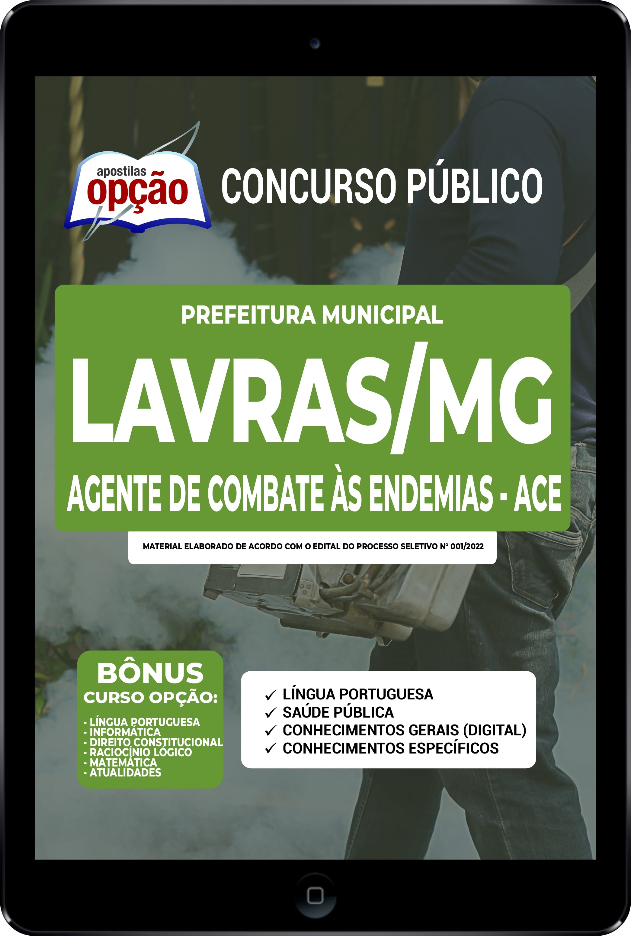 Apostila Prefeitura  Lavras - MG PDF - Agente Combate às Endemias 2022