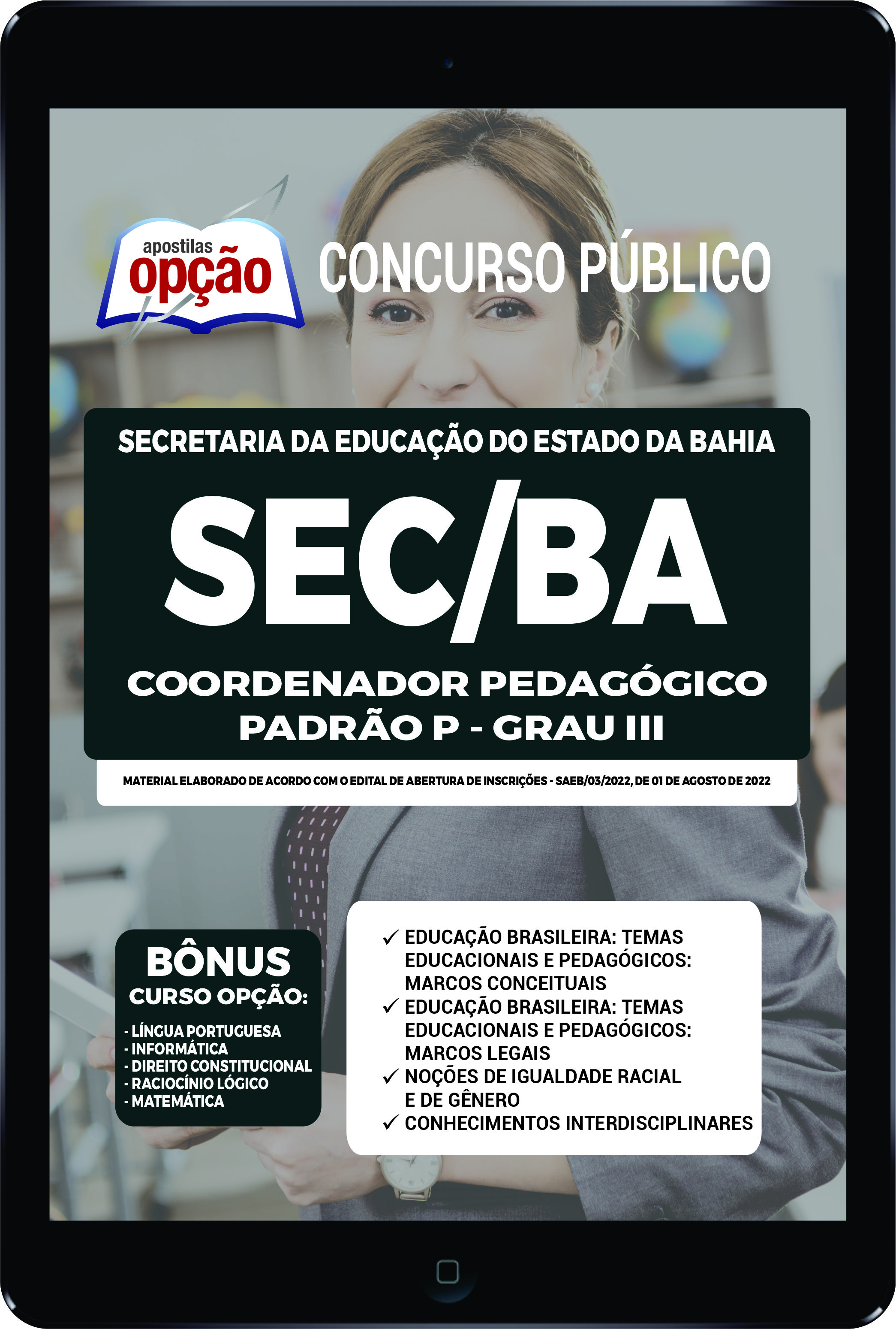 Apostila SEC-BA PDF - Coordenador Pedagógico 2022