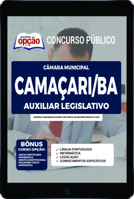 Apostila Câmara de Camaçari - BA em PDF - Auxiliar Legislativo