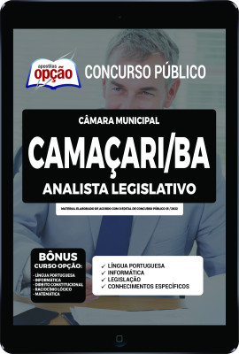 Apostila Câmara de Camaçari - BA em PDF - Analista Legislativo