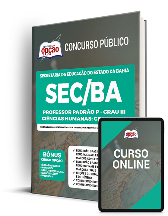 Apostila SEC-BA 2022 - Professor Padrão P Geografia