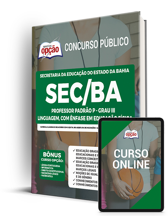 Apostila SEC-BA 2022 - Professor Padrão P Educação Física