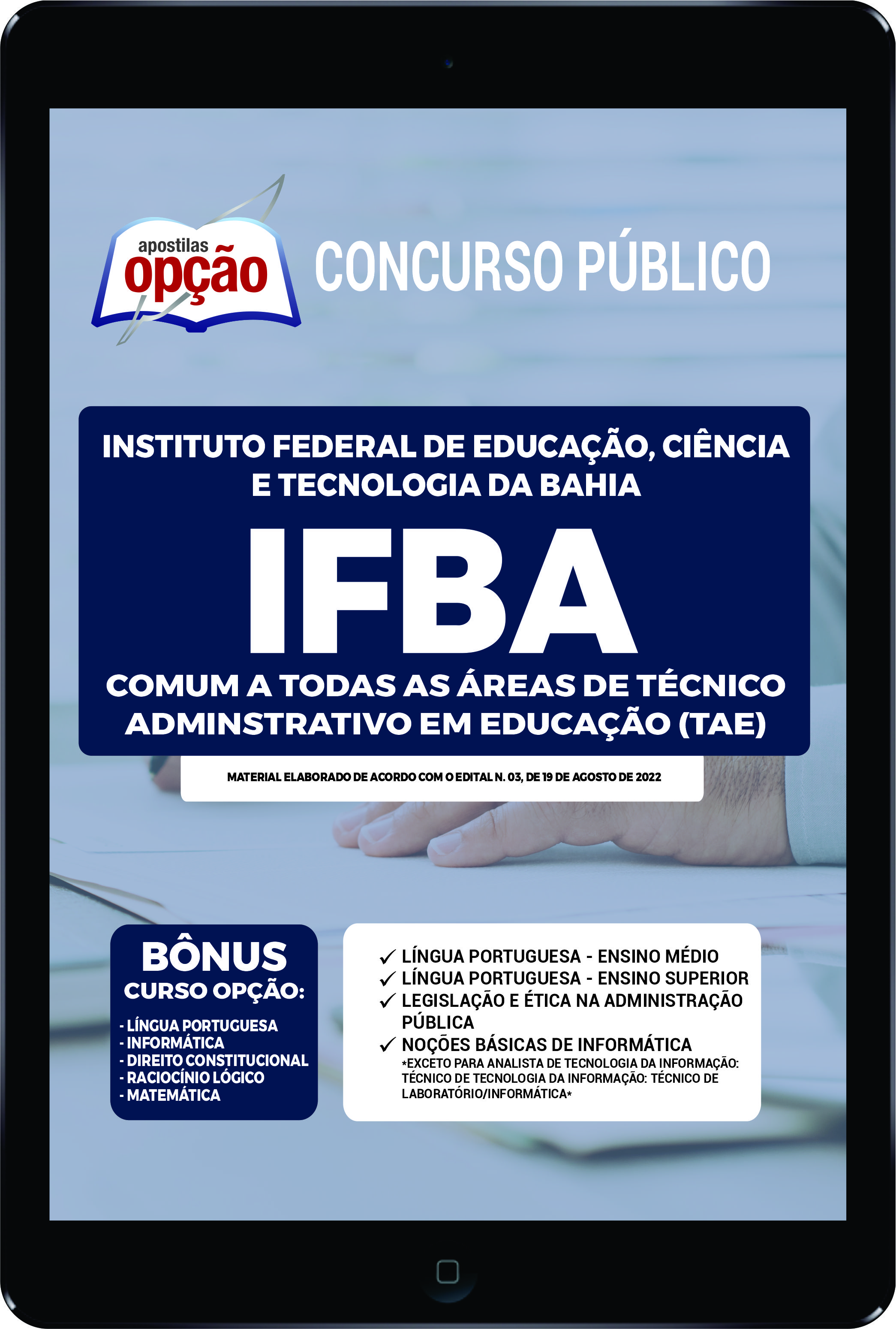 Apostila IFBA PDF Comum a Todas as Áreas de Técnico Administrativo 2022