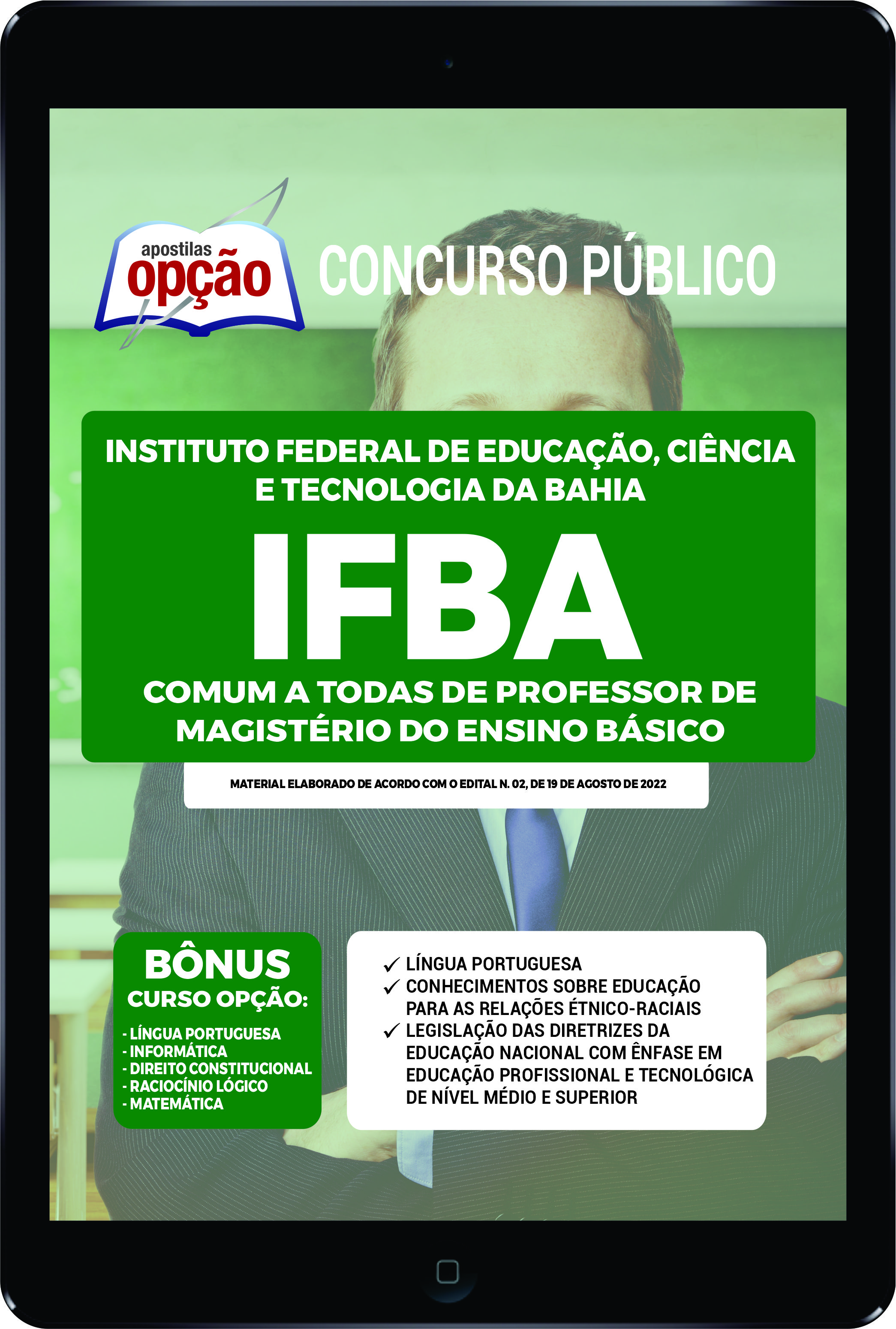 Apostila IFBA PDF - Comum Professor de Magistério 2022