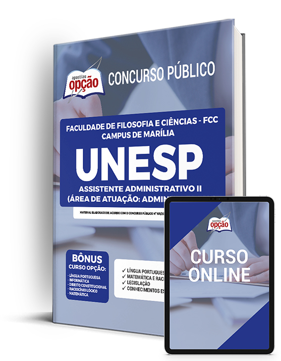 Apostila UNESP (Câmpus Marília) 2022 - Assistente Administrativo II