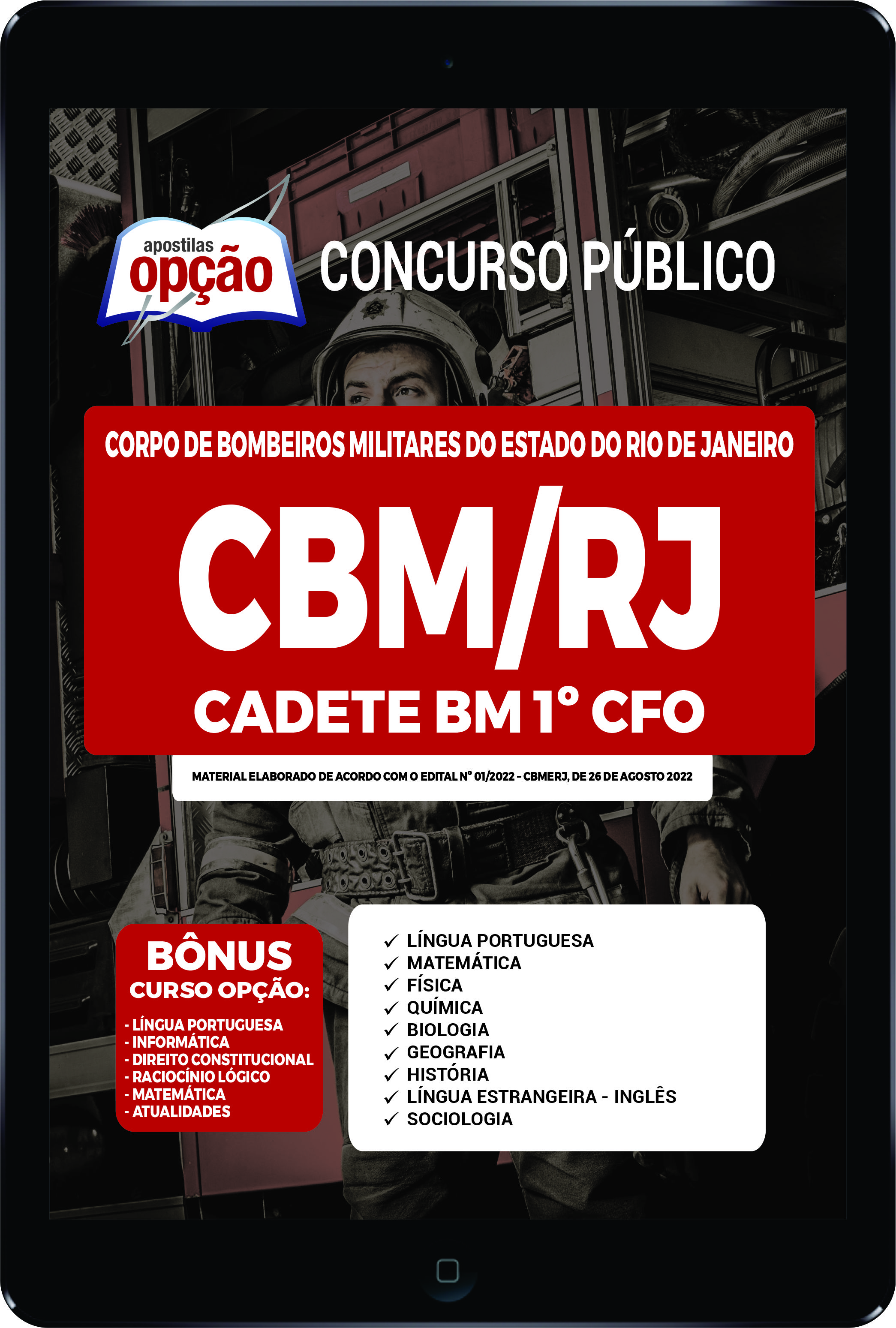 Apostila PDF - Cadete BM 1º CFO 2022