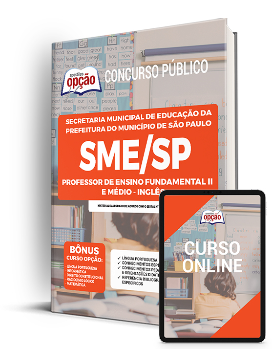 Apostila SME-SP 2022 Professor de Ensino Fund II e Médio - Inglês