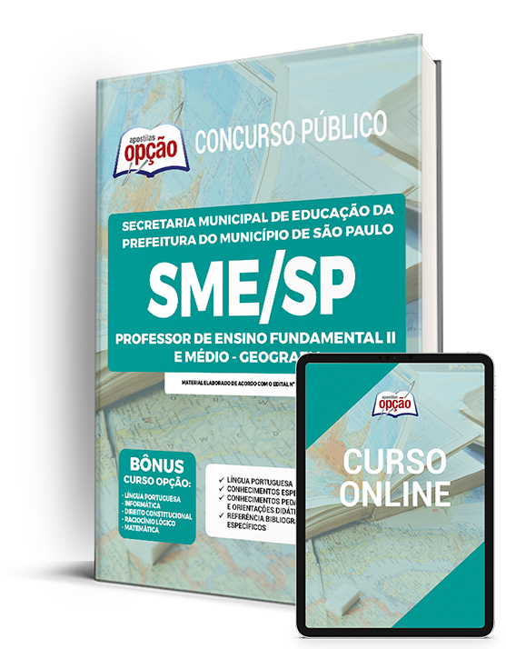 Apostila SME-SP 2022 Professor de Ensino Fund II e Médio - Geografia