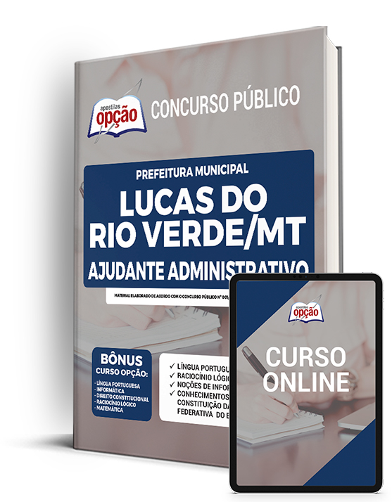 Apostila Prefeitura de Lucas do Rio Verde - MT 2022 - Ajudante Adm