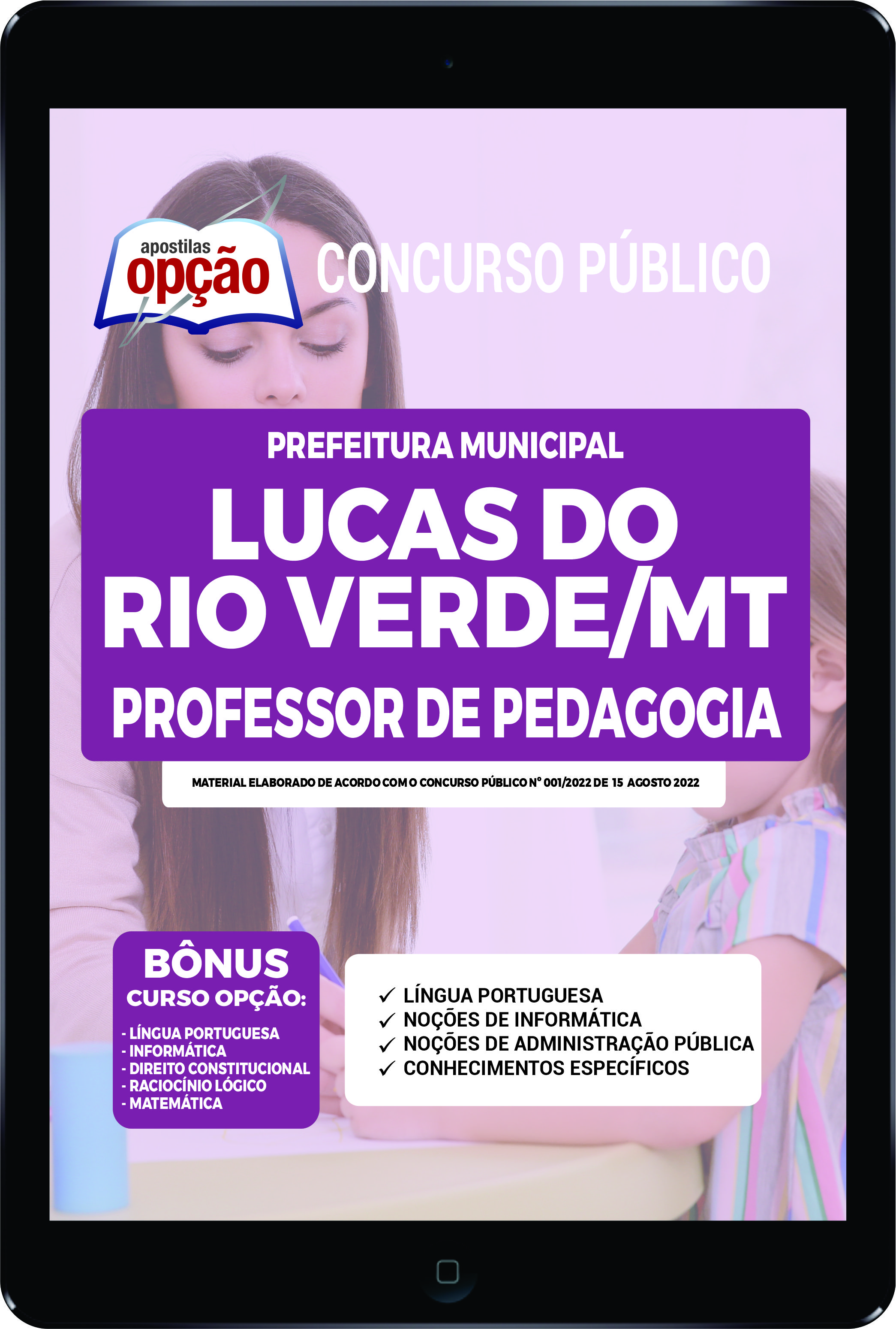 Apostila Prefeitura  de Lucas do Rio Verde MT PDF Professor de Pedagogia 2022