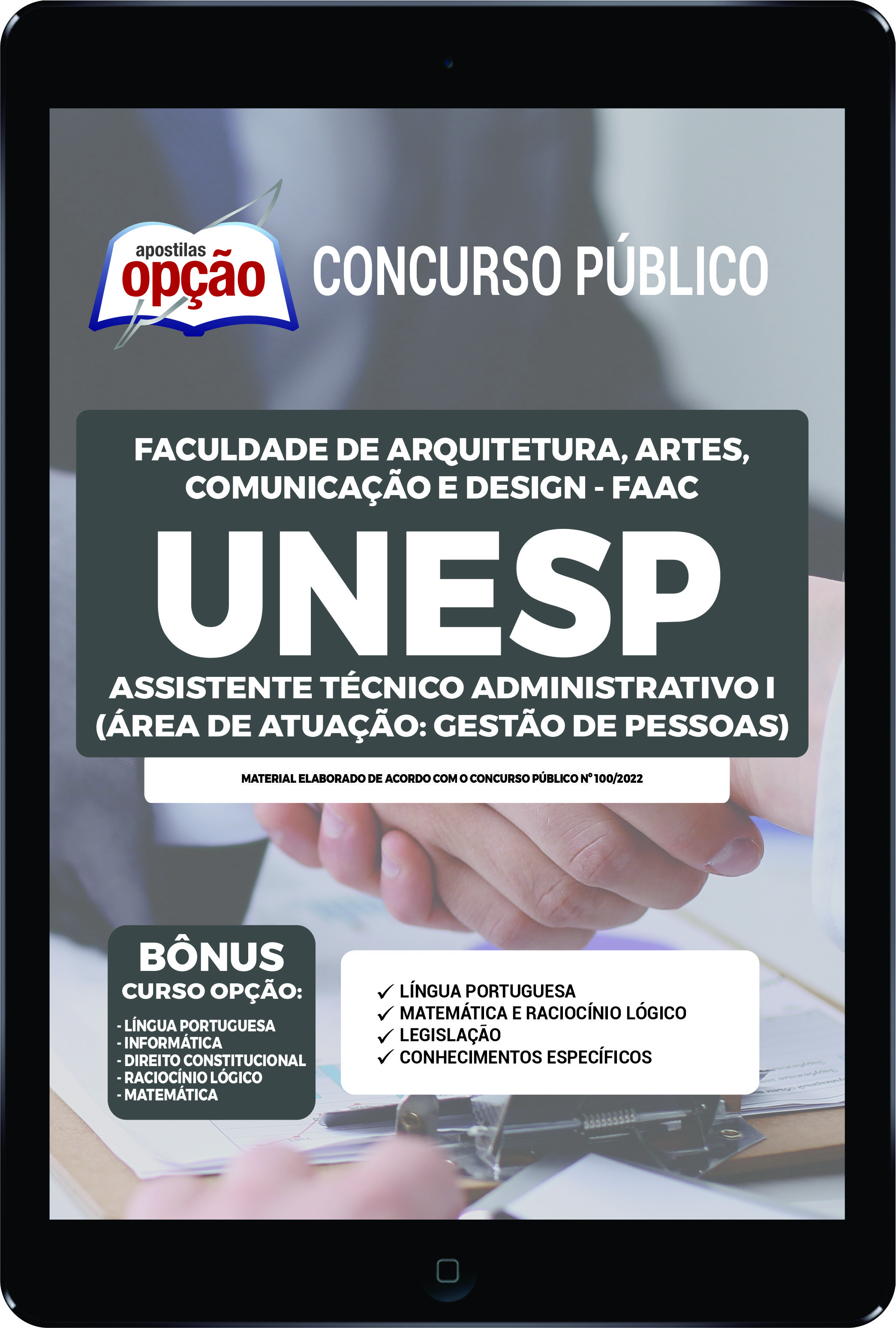 Apostila UNESP PDF Assistente Técnico Adm I 2022