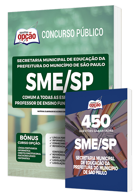 Combo Impresso SME-SP - Professor Ed Fundamental II e Médio