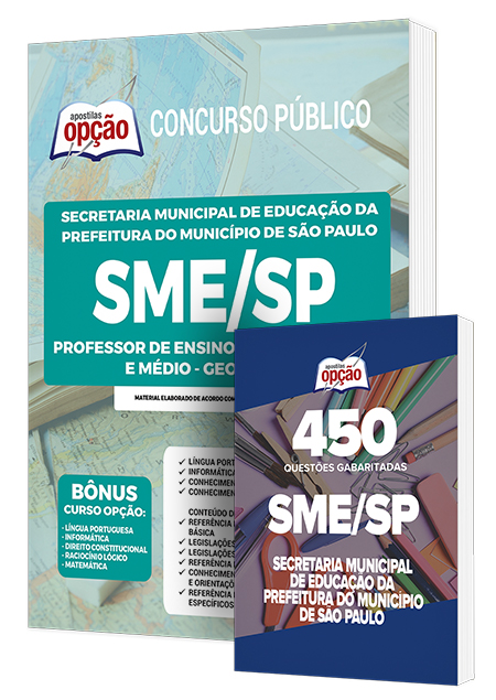 Combo Impresso SME-SP - Professor Ensino Fund II/Médio - Geografia