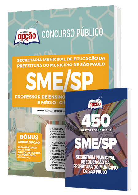 Combo Impresso SME-SP - Professor Ensino Fund II/Médio - Ciências