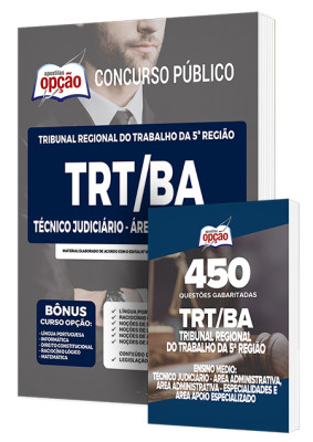 Combo Impresso TRT-BA - Técnico Judiciário - Área Administrativa