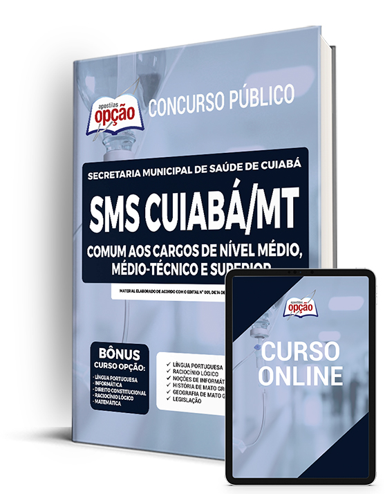 Apostila SMS Cuiabá - MT 2022 - Comum Médio, Técnico e Superior