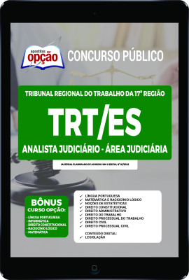 Apostila TRT-ES em PDF - Analista Judiciário - Área Judiciária