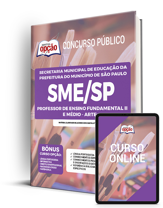 Apostila SME-SP 2022 Professor de Ensino Fund II e Médio - Artes