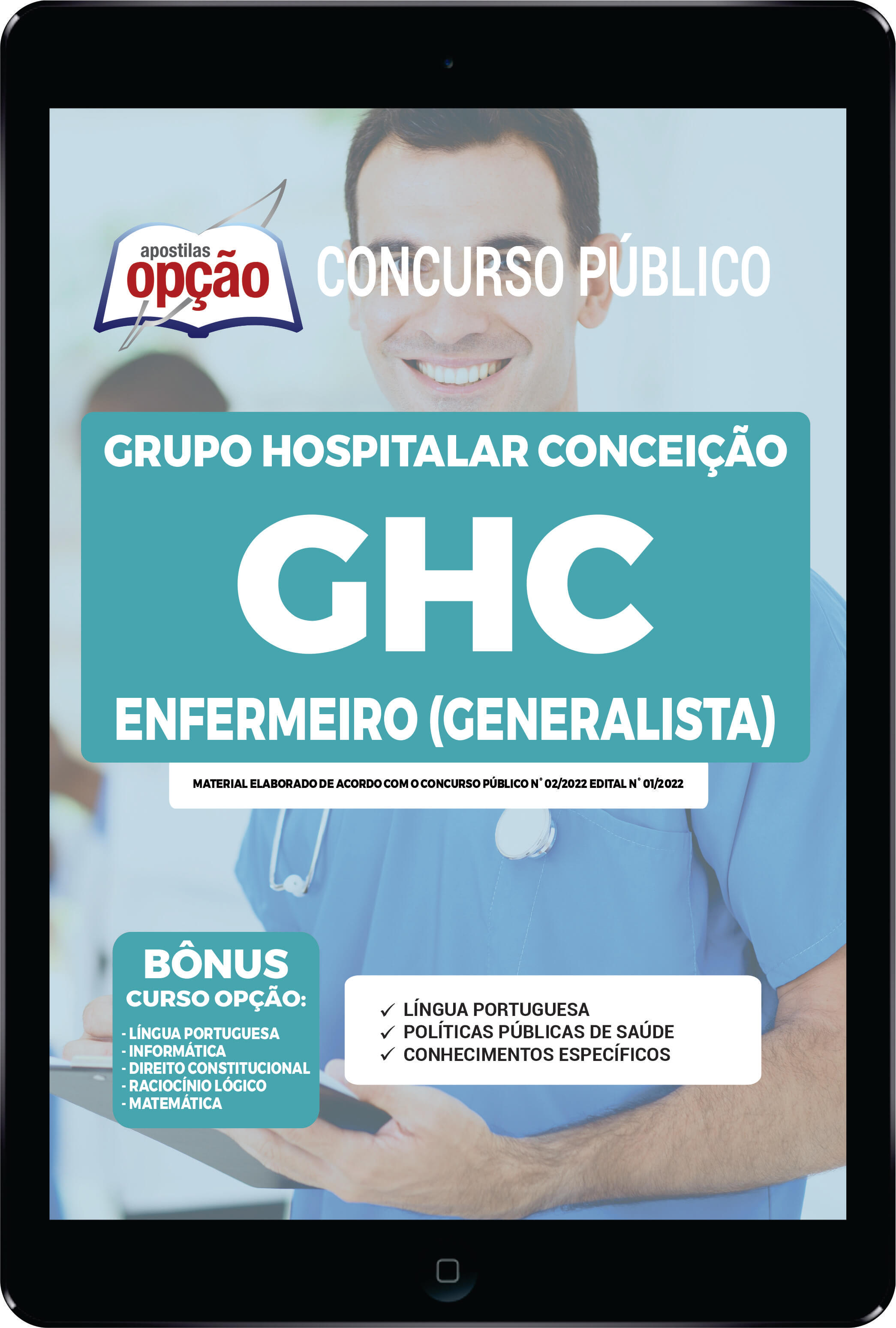 Apostila GHC-RS PDF - Enfermeiro (Generalista) 2022