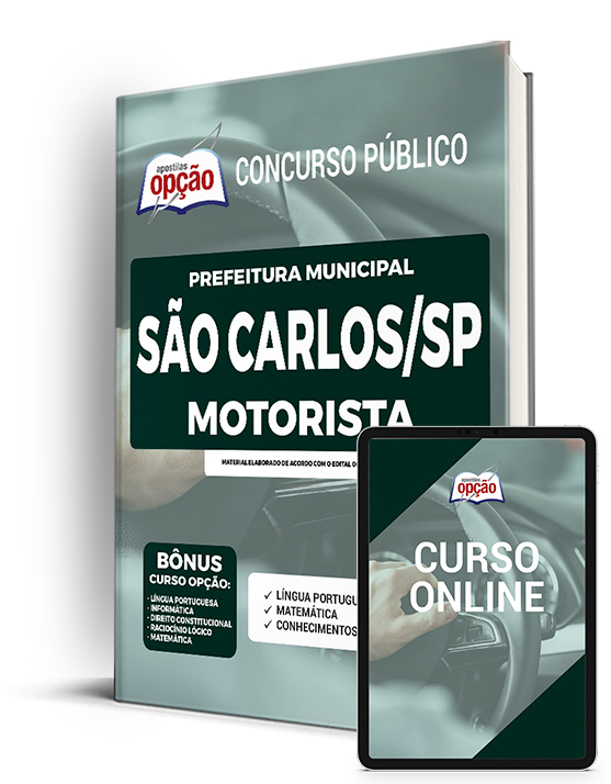 Apostila Prefeitura de São Carlos - SP 2022 - Motorista