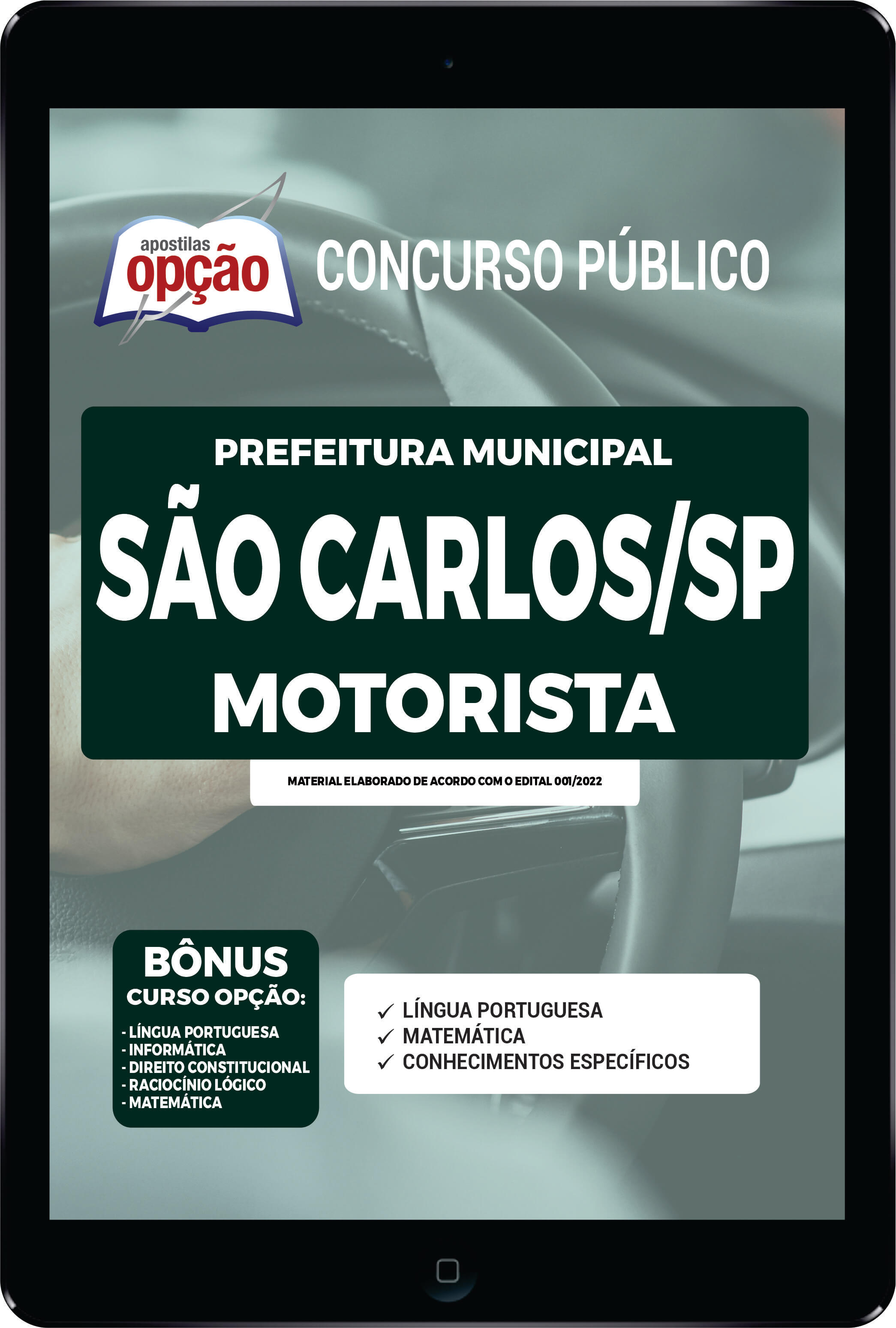 Apostila Prefeitura de São Carlos - SP PDF - Motorista 2022