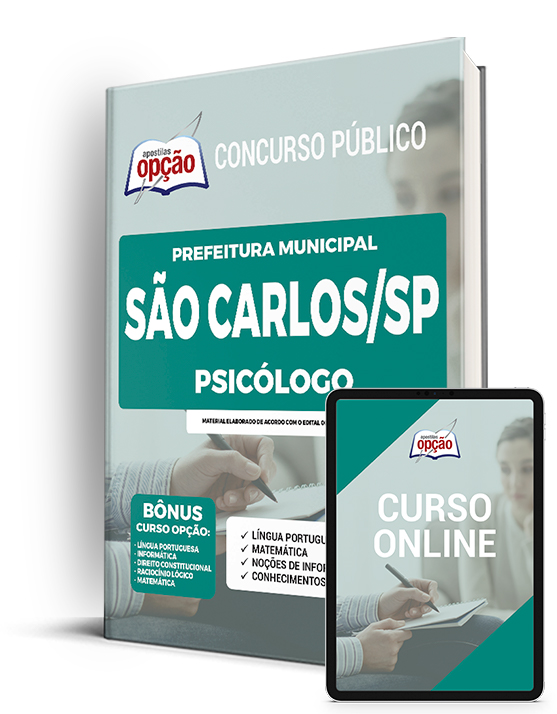 Apostila Prefeitura de São Carlos - SP 2022 - Psicólogo