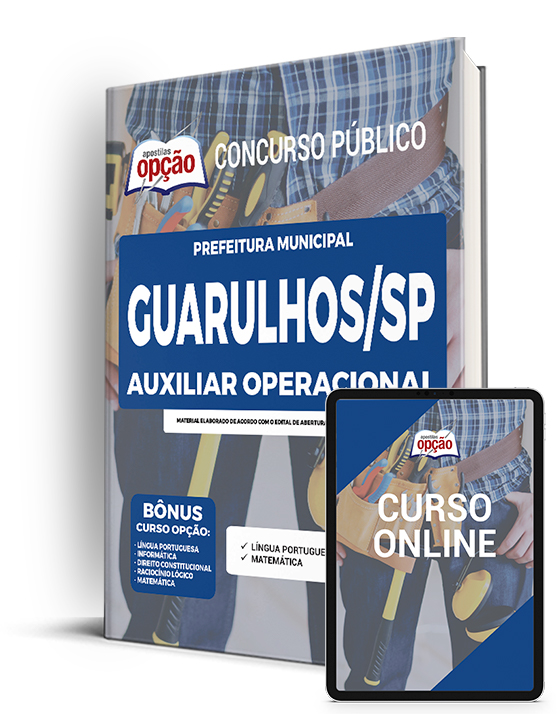 Apostila Prefeitura de Guarulhos - SP 2022 - Auxiliar Operacional