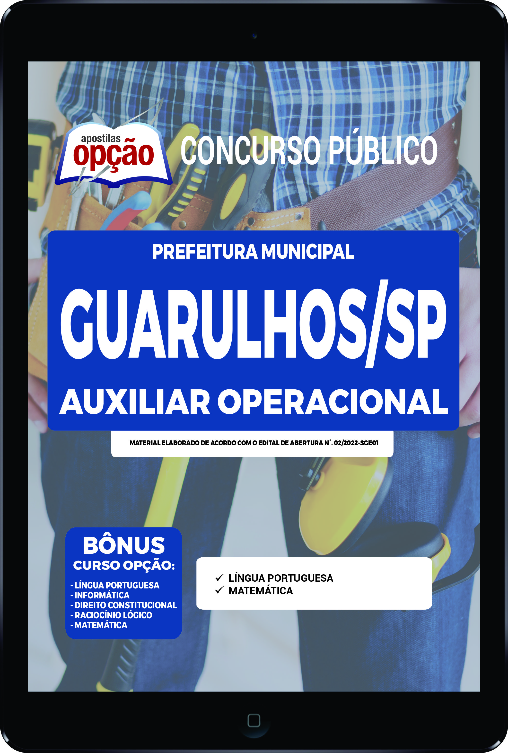 Apostila Prefeitura de Guarulhos - SP PDF - Auxiliar Operacional 2022