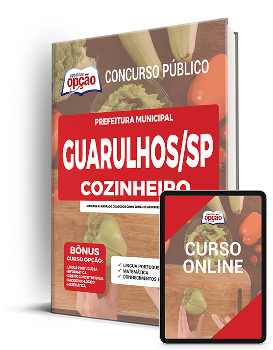 Apostila Prefeitura de Guarulhos - SP 2022 - Cozinheiro