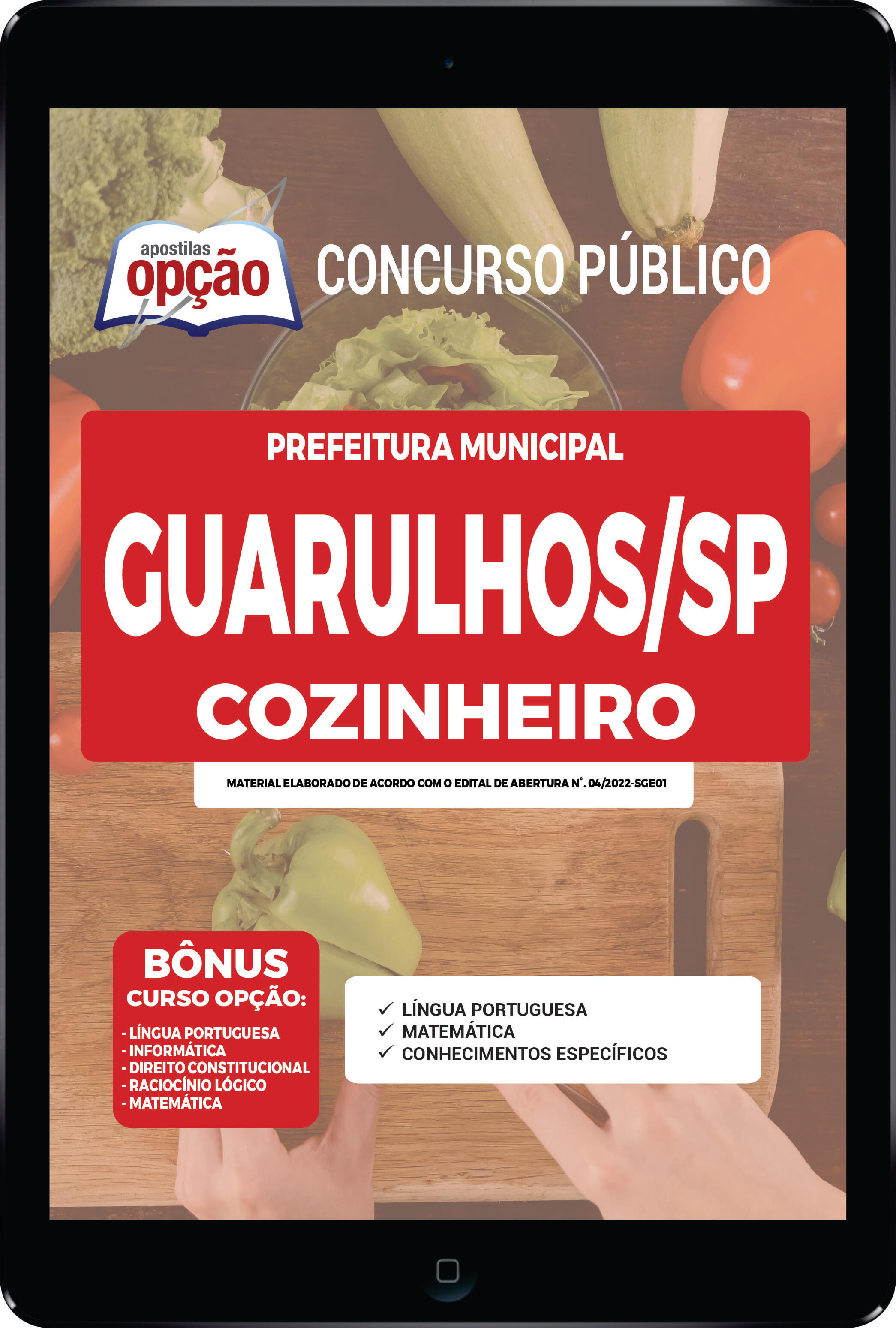 Apostila Prefeitura de Guarulhos - SP PDF - Cozinheiro 2022