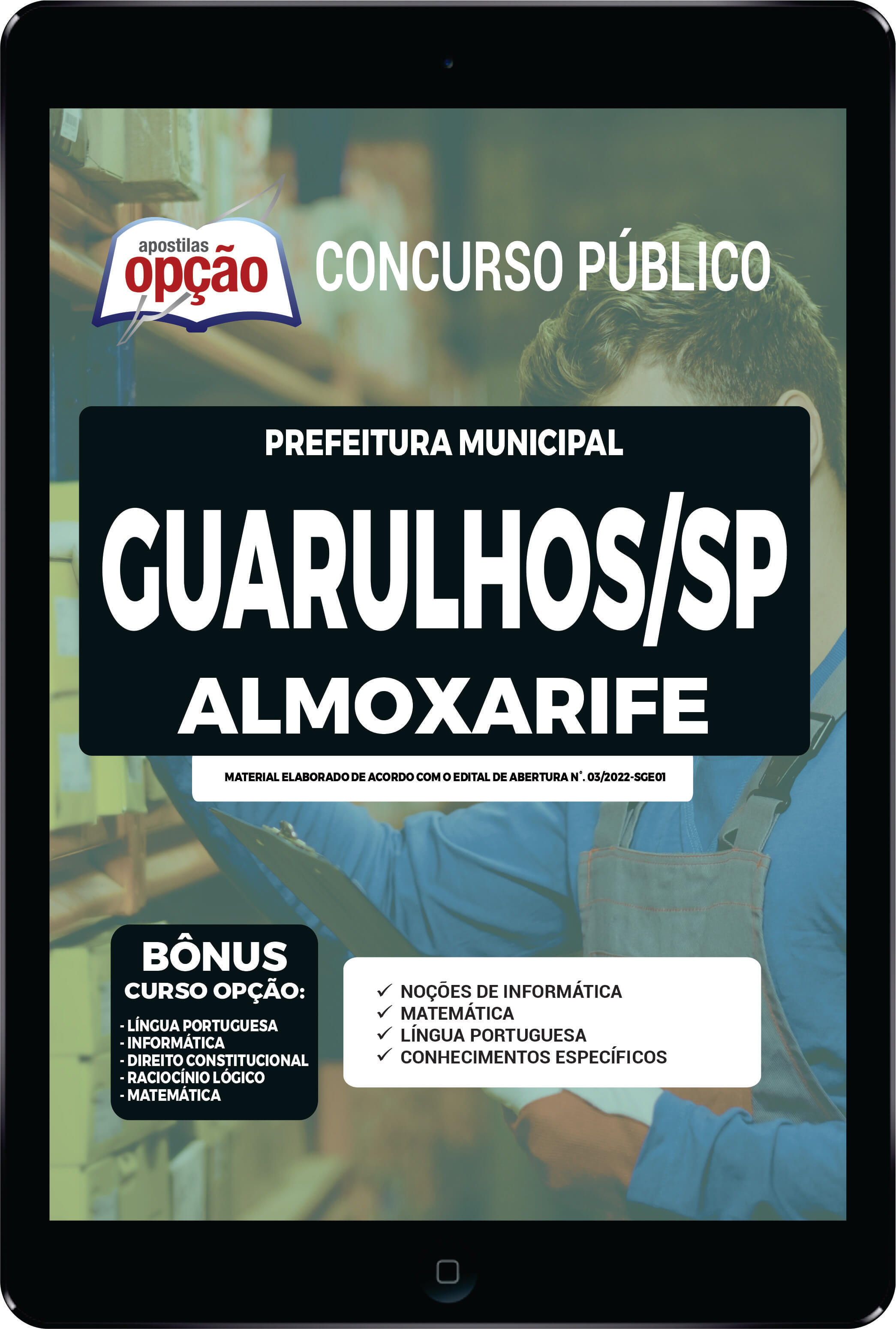 Apostila Prefeitura de Guarulhos - SP PDF - Almoxarife 2022