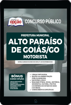 Apostila Prefeitura de Alto Paraíso de Goiás - GO em PDF - Motorista