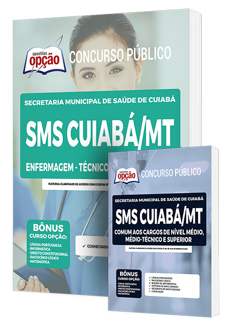 Combo Impresso SMS Cuiabá - MT - Enfermagem - Técnico de Enfermagem