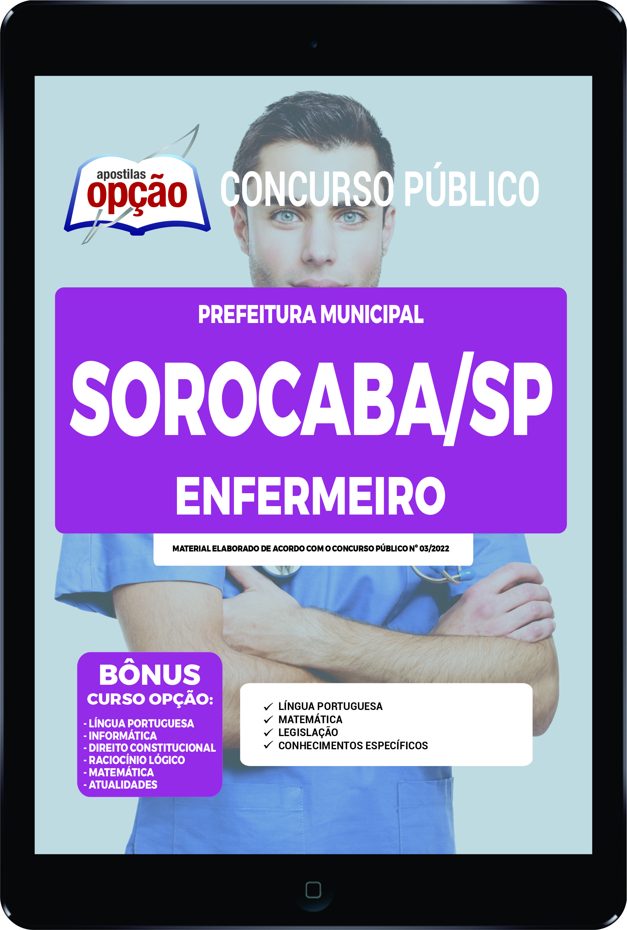 Apostila Prefeitura de Sorocaba - SP PDF - Enfermeiro 2022