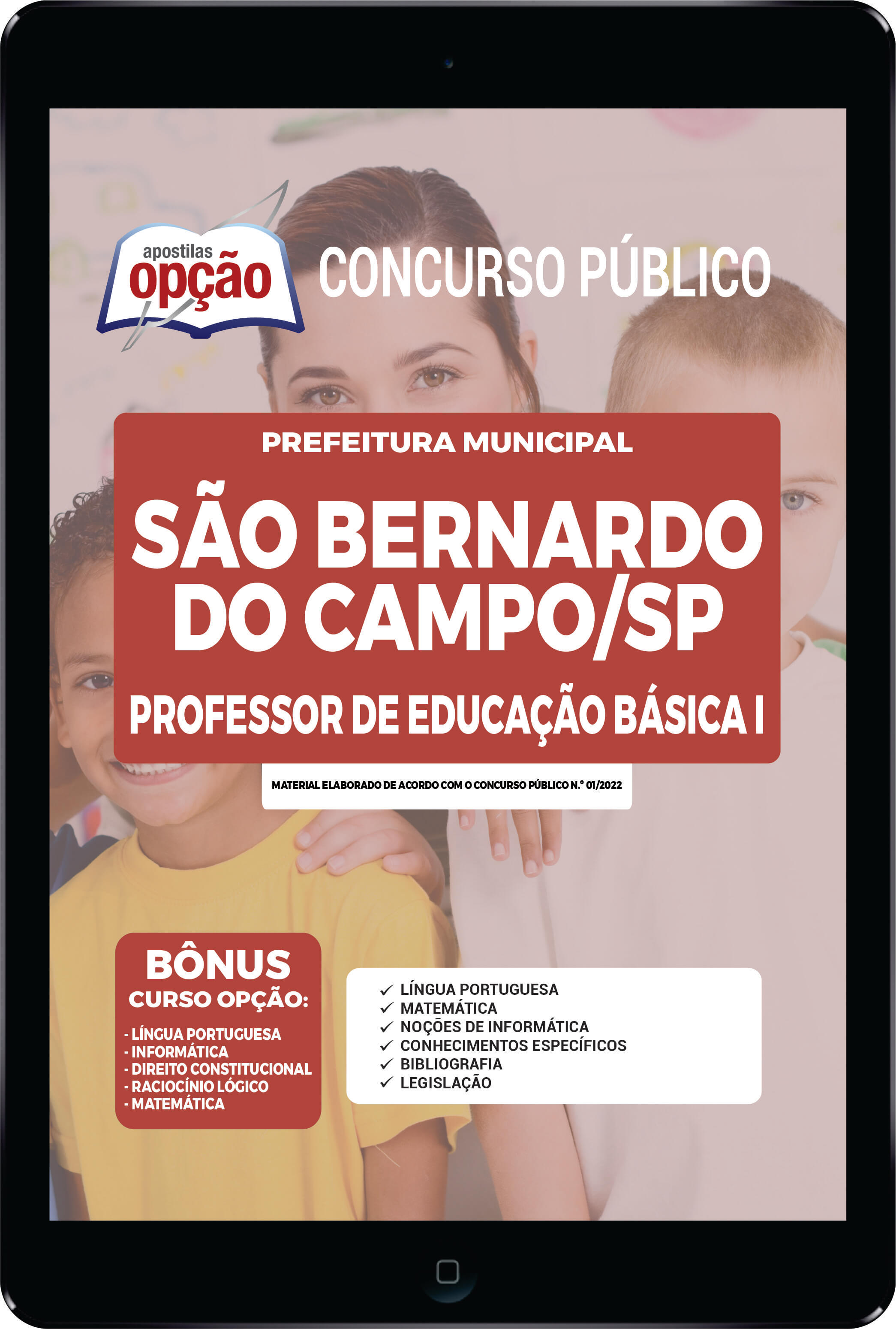 Apostila Prefeitura de São Bernardo do Campo - SP PDF PEB I 2022