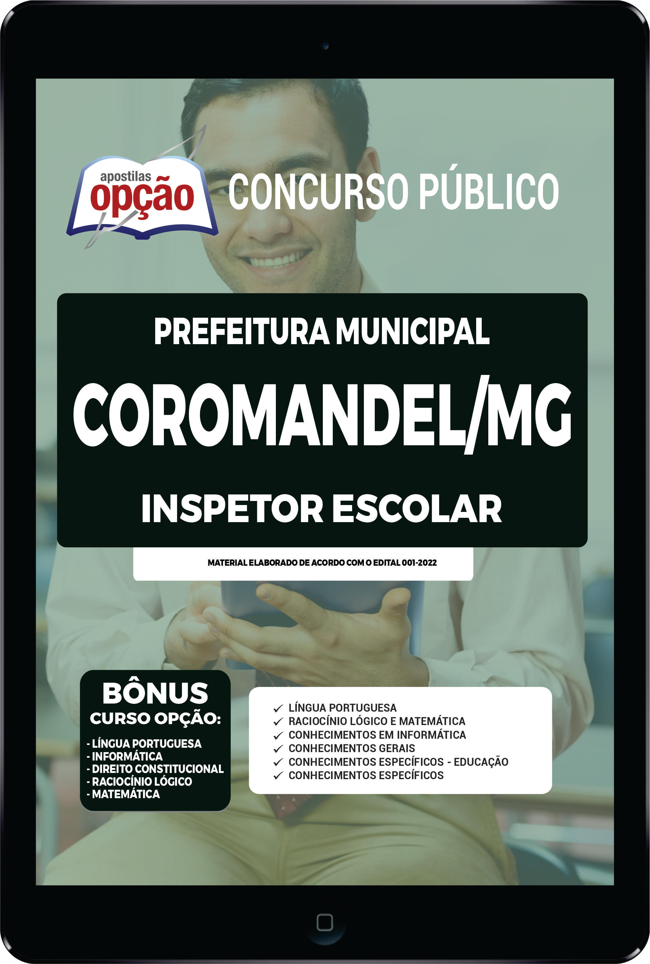 Apostila Prefeitura de Coromandel - MG PDF - Inspetor Escolar 2022