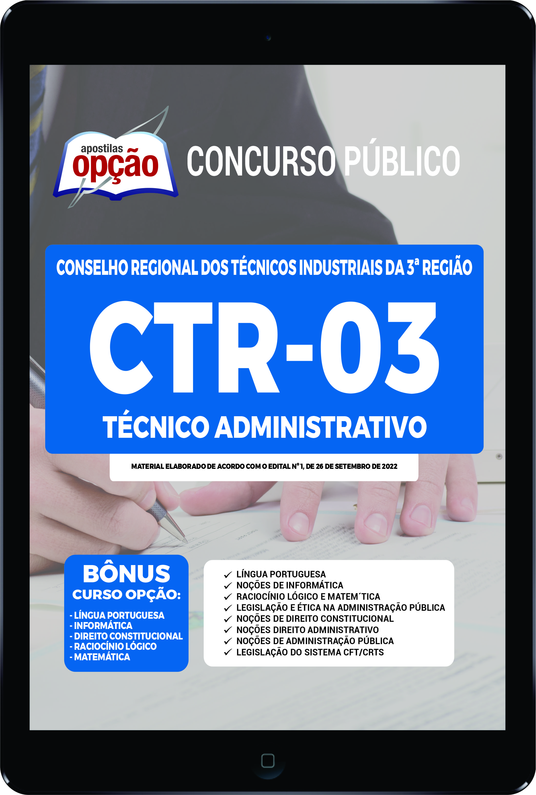 Apostila CRT-03 PDF - Técnico Administrativo 2022