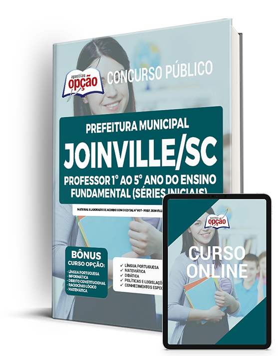 Apostila Prefeitura de Joinville SC 2022 Professor do 1º ao 5º ano