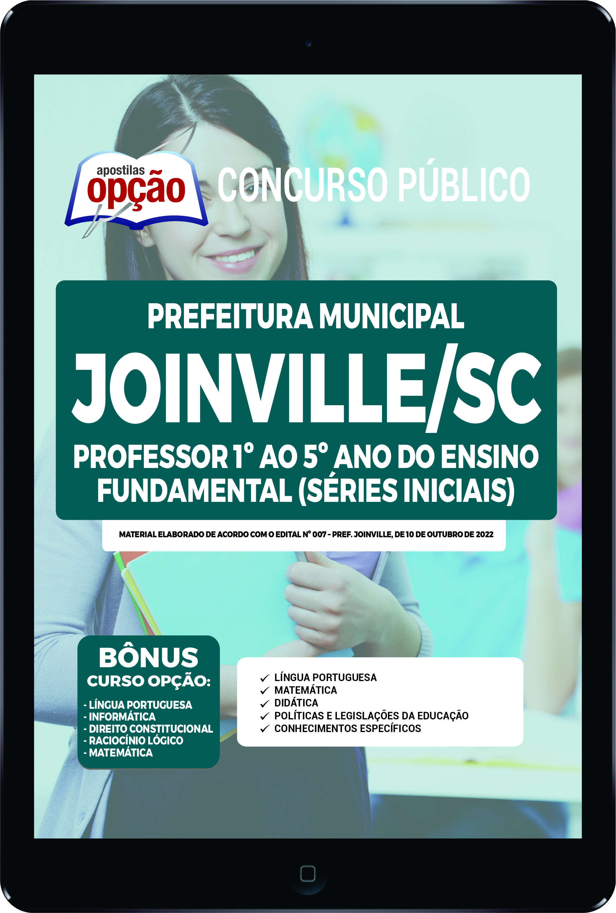 Apostila Prefeitura de Joinville SC PDF Professor do 1º ao 5º ano 2022