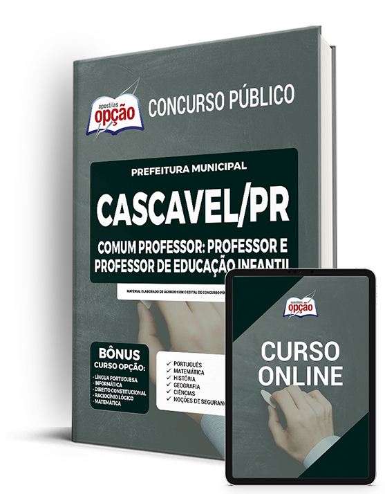 Apostila Prefeitura de Cascavel PR 2022 - Comum Professor