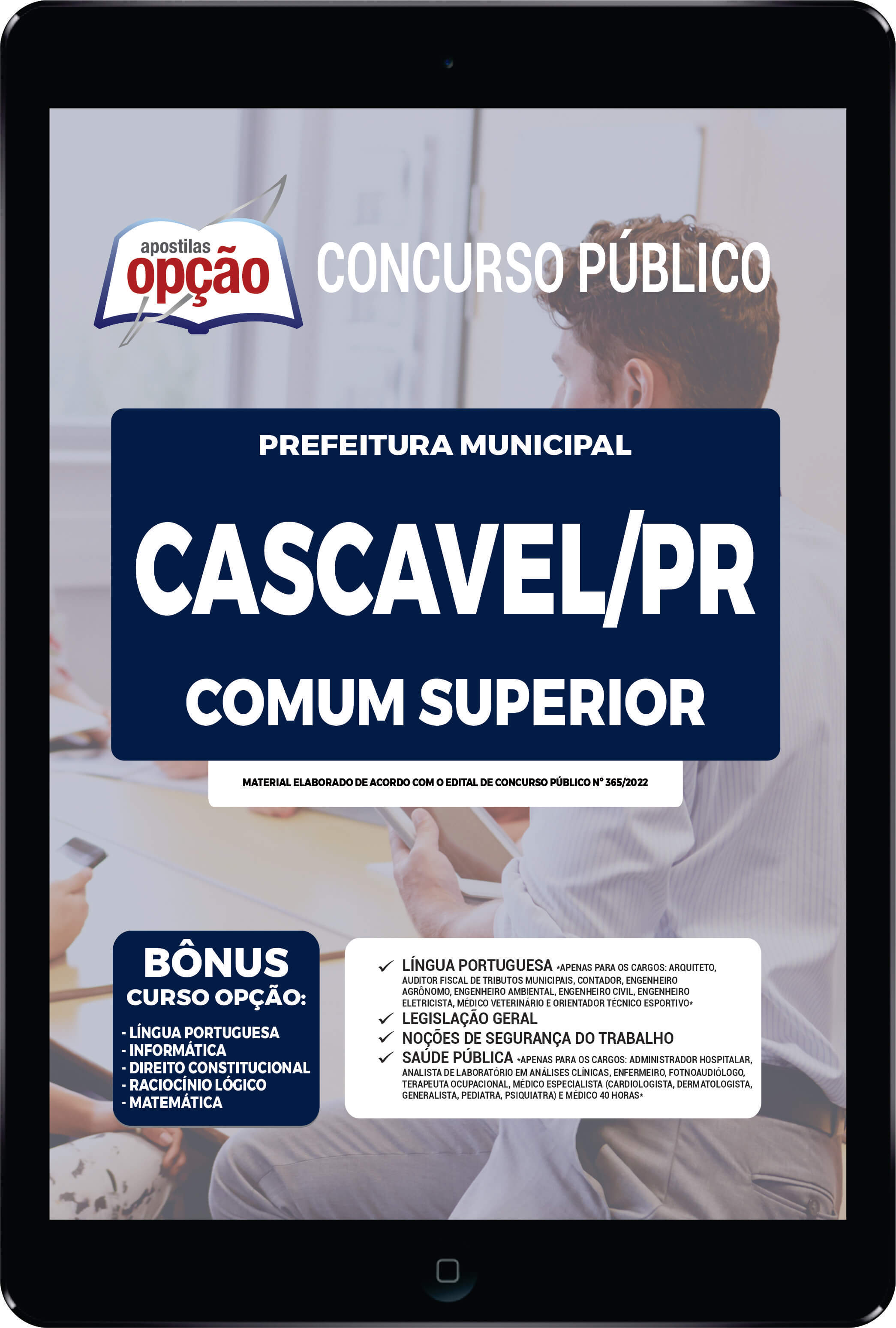 Apostila Prefeitura de Cascavel PR PDF - Comum Superior 2022