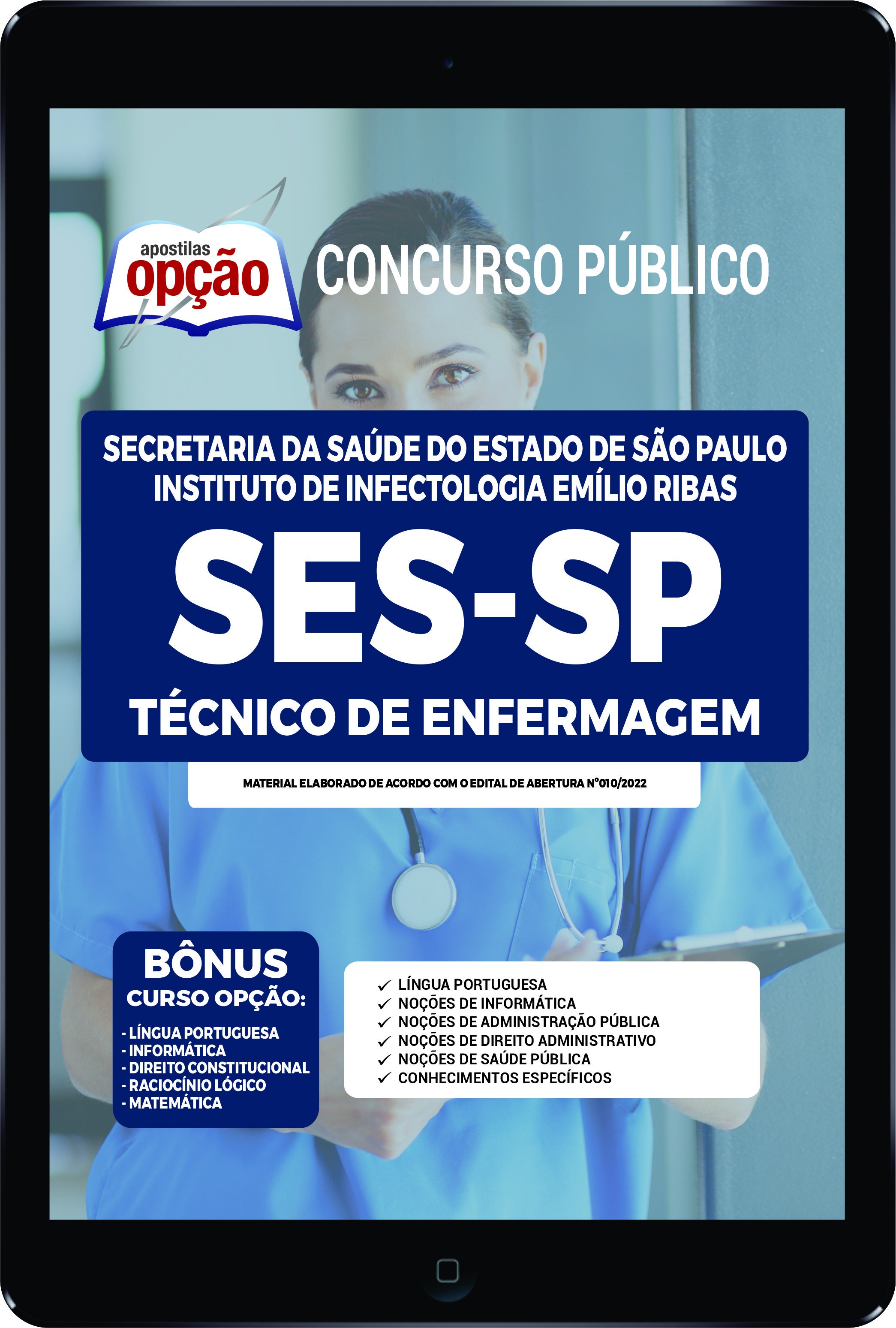 Apostila SES-SP PDF - Técnico de Enfermagem 2022