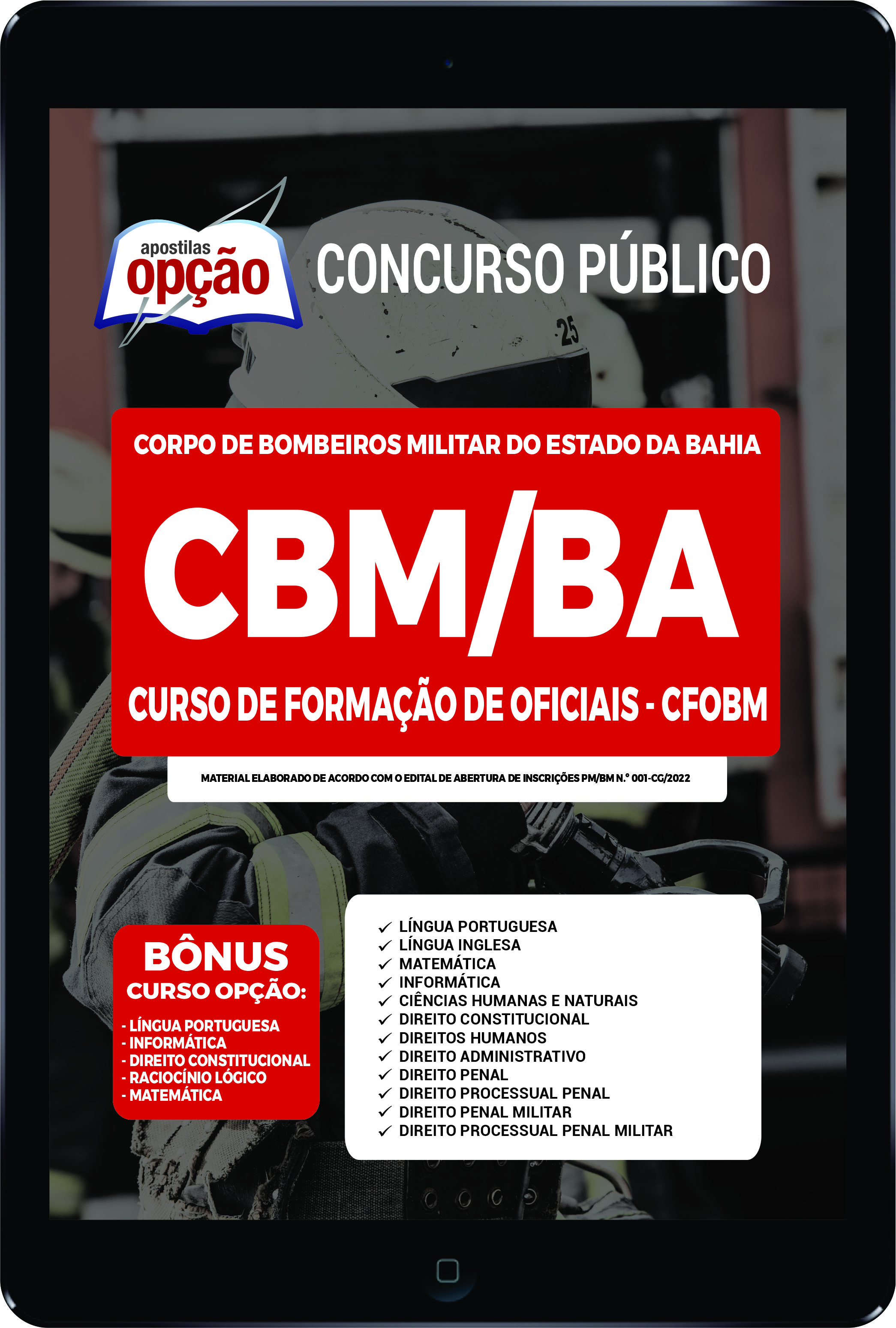 Apostila CBM-BA PDF - Curso de Formação de Oficiais - CFOBM 2022