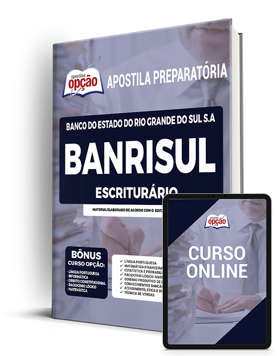 Apostila BANRISUL 2022 - Escriturário