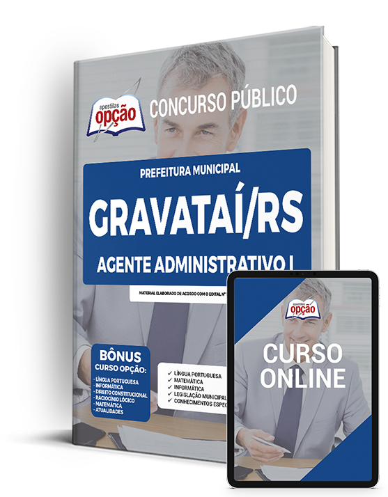 Apostila Prefeitura de Gravataí - RS 2022 - Agente Administrativo II