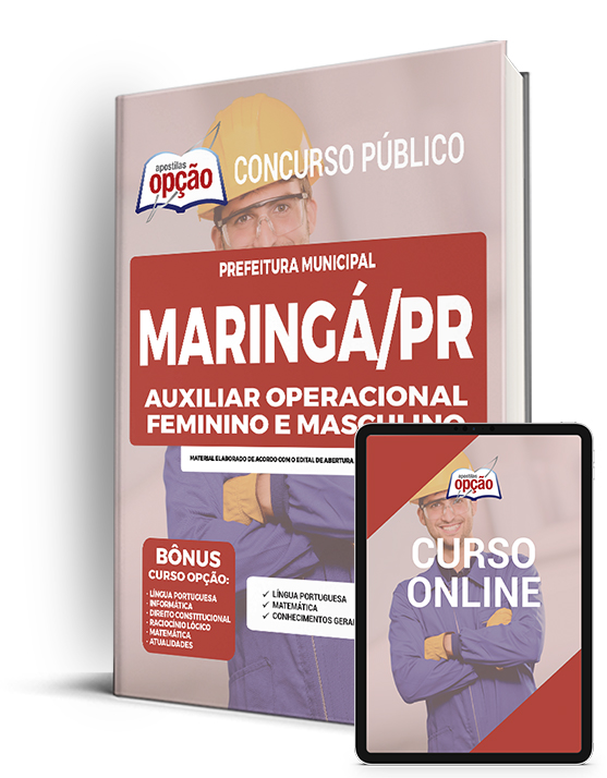 Apostila Prefeitura de Maringá - PR 2022 - Auxiliar Operacional