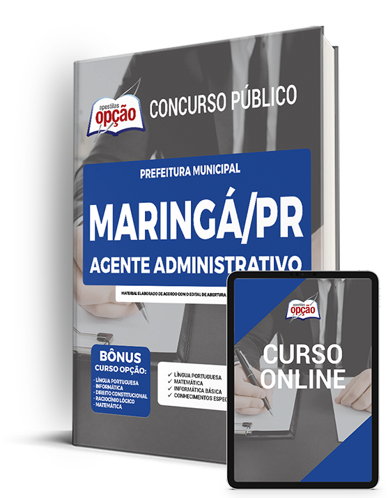 Apostila Prefeitura de Maringá - PR 2022 - Agente Administrativo