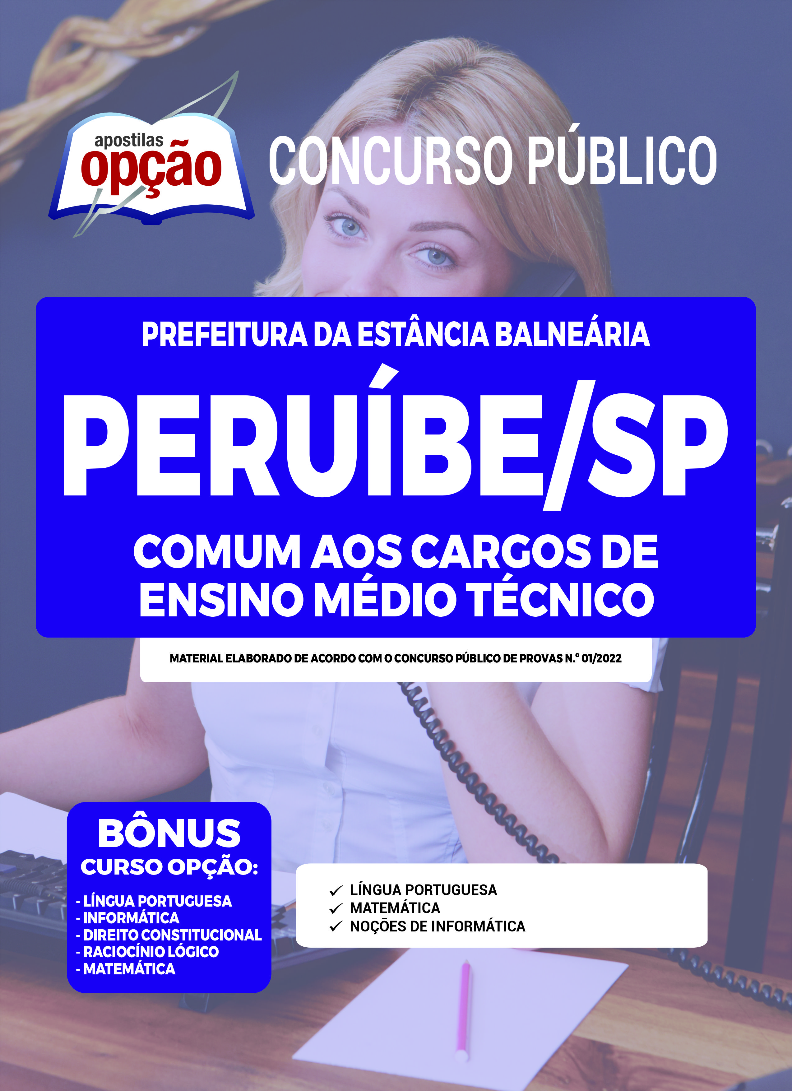 Apostila Prefeitura de Peruíbe - SP 2022 - Comum Médio/Técnico