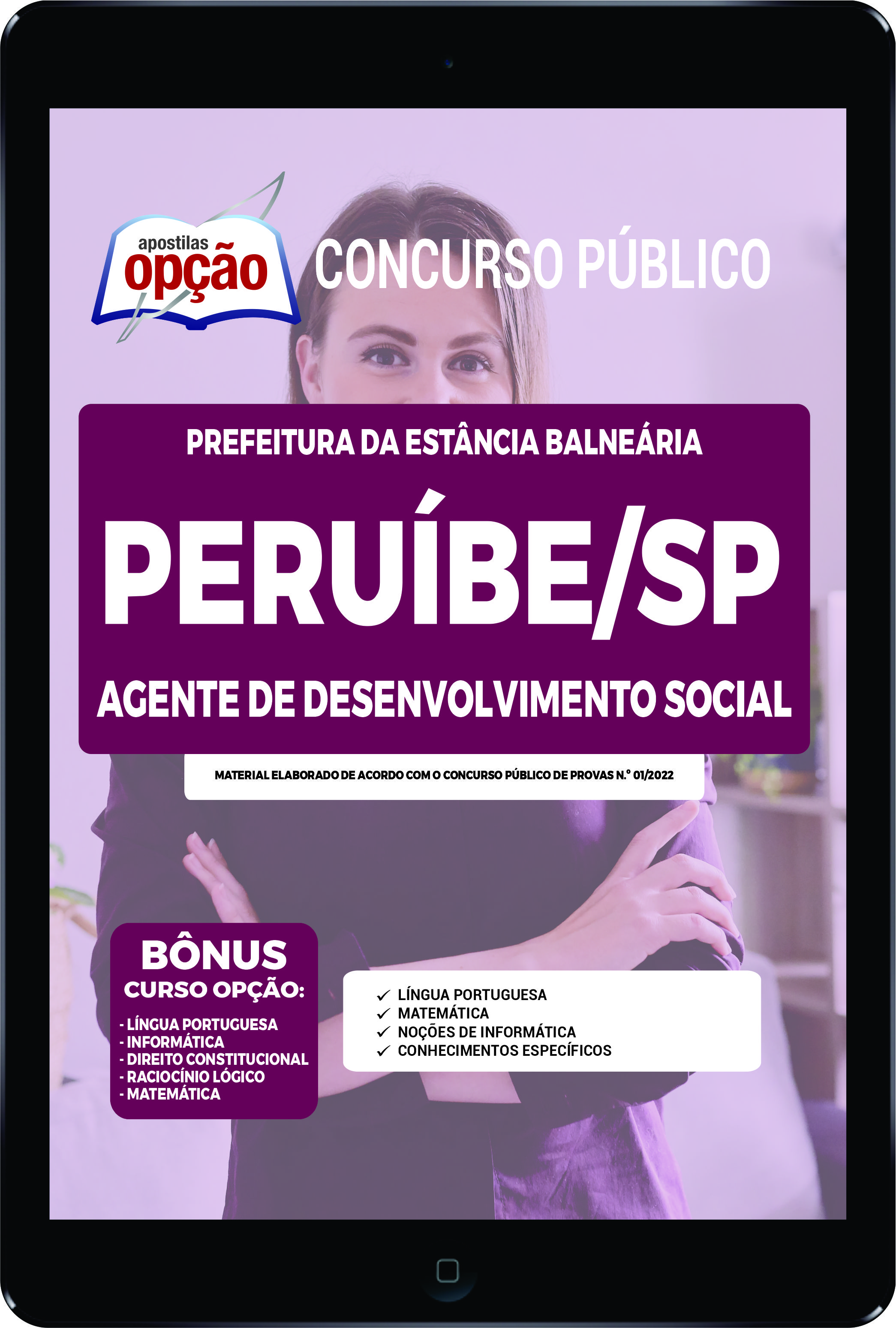 Apostila Prefeitura  de Peruíbe SP PDF Agente de Desenvolvimento Social 2022